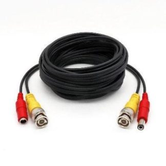 BROBOTIX CABLE COAXIAL BNC-DC POWER MACHO - BNC-DC POWER MACHO 15 METROS NEGRO