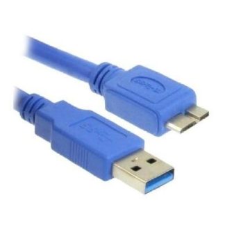 BROBOTIX CABLE USB 3.0 A MACHO - MICRO USB B MACHO 1.8 METROS AZUL