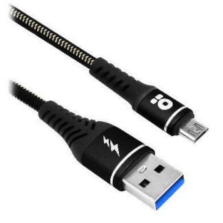 BROBOTIX CABLE USB A MACHO - MICROUSB B MACHO 1 METRO NEGRO