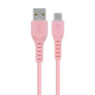 BROBOTIX CABLE USB A MACHO - USB C MACHO 1 METRO ROSA