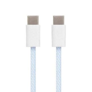 BROBOTIX CABLE USB C MACHO - USB C MACHO 1 METRO AZUL
