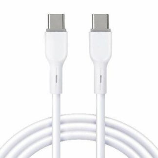 BROBOTIX CABLE USB-C MACHO - USB-C MACHO 1 METRO BLANCO
