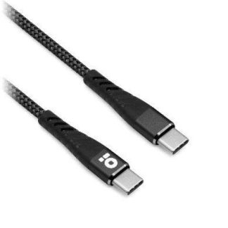 BROBOTIX CABLE USB C MACHO - USB C MACHO 1 METRO NEGRO