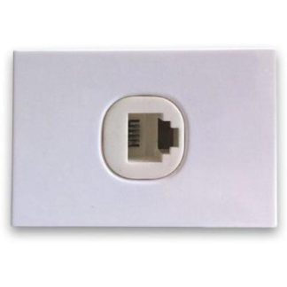 BROBOTIX CAJA PARA PARED 932500 RJ-11 1 PUERTO BLANCO