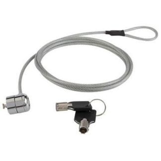 BROBOTIX CANDADO CON LLAVE PARA LAPTOP 1.3 METROS ACERO INOXIDABLE