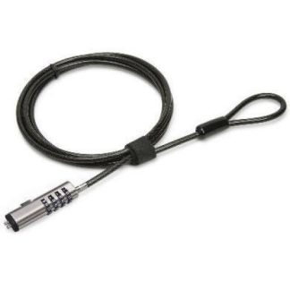 BROBOTIX CANDADO DE COMBINACION PARA LAPTOPS 263601 1.8 METROS NEGRO-PLATA