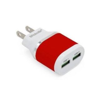 BROBOTIX CARGADOR USB 161264R 2X USB 2.0 ROJO