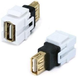BROBOTIX JACK TIPO USB A HEMBRA - USB A HEMBRA BLANCO