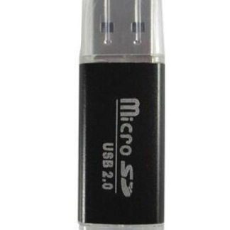 BROBOTIX LECTOR DE MEMORIA MICROSD USB 2.0 480MBIT-S NEGRO