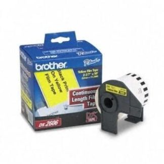 BROTHER DK2606 ROLLO DE ETIQUETA AMARILLO DE 2 3-7 X 50