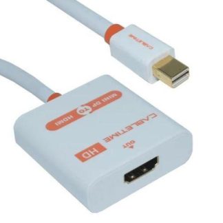 CABLE ADAPTADOR OVALTECH PREMIUM MINI DISPLAYPORT MACHO - HDMI MACHO BLANCO OVMDP-HDMI