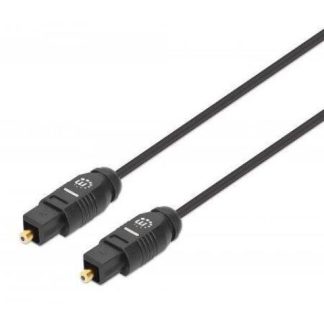 CABLE AUXILIAR MANHATTAN TOSLINK MACHO - TOSLINK MACHO 2M NEGRO 356077