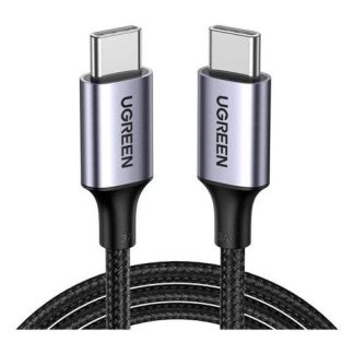 CABLE CARGA RAPIDA UGREEN USB C PD 60 W PROTECCION CARGA 2M COLOR NEGRO