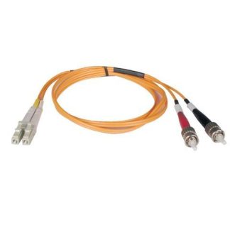 CABLE FIBRA OPTICA TRIPP LITE DUPLEX LC A ST 3M NARANJA N318-03M