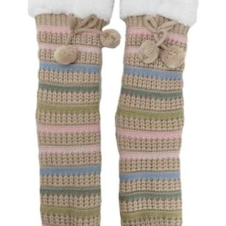 CALCETAS DE PELUCHE 1 PAR UNITALLA DAMA MULTICOLOR LOVE TO LOUNGE