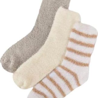 CALCETAS PELUCHE DAMA SET DE 3 PARES UNITALLA DAMA MULTICOLOR LOVE TO LOUNGE