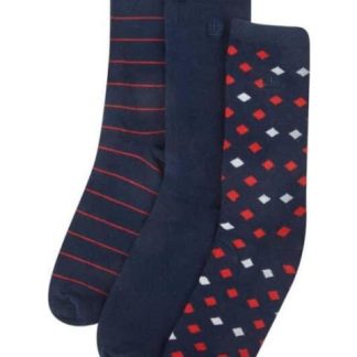 CALCETINES LARGO 3 4 CASUAL SET DE 3 PARES UNITALLA CABALLERO AZUL REY KEBO