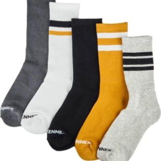 CALCETINES LARGO 3 4 CASUAL SET DE 5 PARES UNITALLA UNISEX MULTICOLOR PROKENNEX