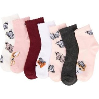CALCETINES LARGO 3 4 CASUAL SET DE 7 PARES UNITALLA NIÑA MULTICOLOR HELLODREAM