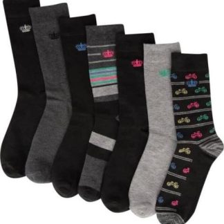 CALCETINES LARGO 3 4 VESTIR SET DE 7 PARES UNITALLA CABALLERO MULTICOLOR KEBO