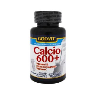 CAPS. CALCIO 600 +VIT D3 CITRATO DE MAGNESIO Y VIT C C 60 750MG GN+VIDA
