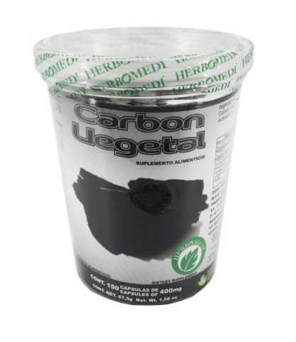 CAPS. CARBON VEGETAL C 150 HERBOMEDI
