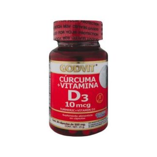 CAPS. CURCUMA +VITAMINA D3 C 30 500 MG GN+VIDA