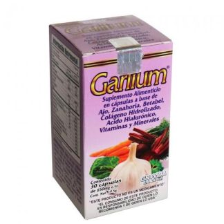 CAPS. GARLIUM C 30 C AJOZANAHORIAACELGABETABELPEREJILCOLAGENO HID GN+VIDA