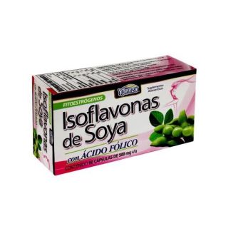 CAPS. ISOFLAVONAS DE SOYA C ACIDO FOLICO C 60 500 MG SOLO PARA DIABETICOS