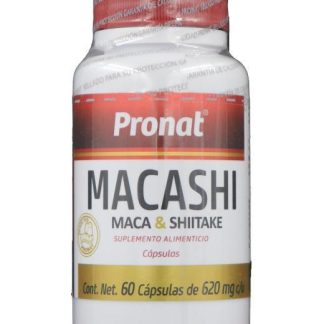 CAPS. MACASHI C 60 DE 620 GR. INGREDIENTES MACA+SHITAKE PRONAT