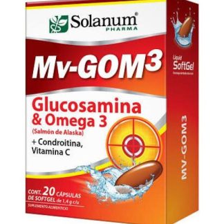 CAPS. MV-GOM3 GLUCOSAMINA Y OMEGA 3 C 20 SALMON DE ALSKA+CONDROIT SOLANUM PHARMA