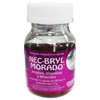 CAPS. NEC-BRYL MORADO JENGIBREVITAMINAS Y MINERALES C 15 FRASCO M GN+VIDA