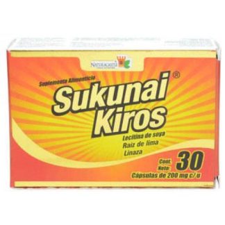 CAPS. SUKUNAI KIROS C 30 LECITINA DE SOYARAIZ DE LIMA Y LINAZA SUKUNAI KIROS