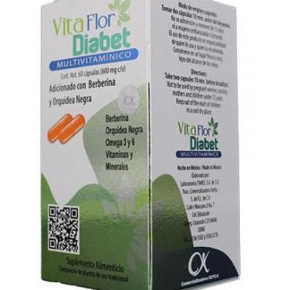 CAPS. VITA FLOR DIABET MULTIVITAMINICO C 60 600 MG C U ADIC. CON UTRILLA ALT