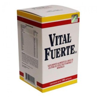 CAPS. VITAL FUERTE C 100 A BASE DE LECITINA DE SOYA CON VIT Y MIN FARMAMEDICA