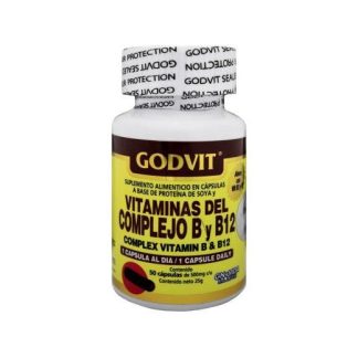 CAPS. VITAMINAS DEL COMPLEJO B Y B 12 C 50 VIT B1 B2 B6 Y B12 GN+VIDA