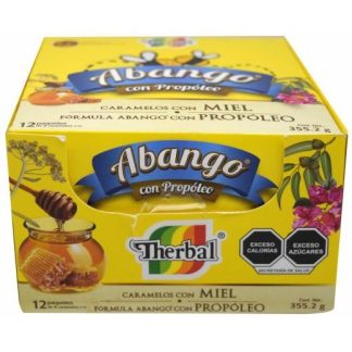 CARAMELO ABANGO CON MIEL 29.6 G THERBAL P 12