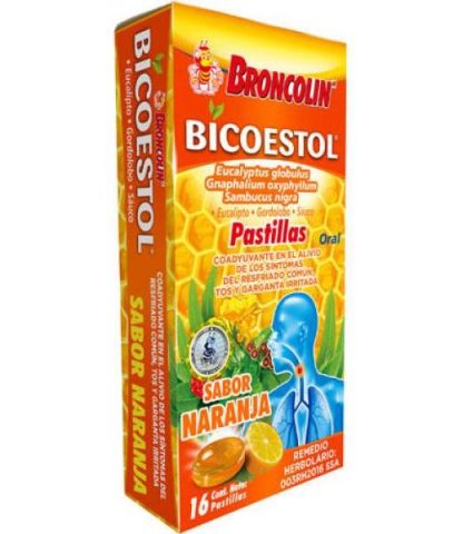 CARAMELO BICOESTOL NARANJA 40 G BRONCOLIN
