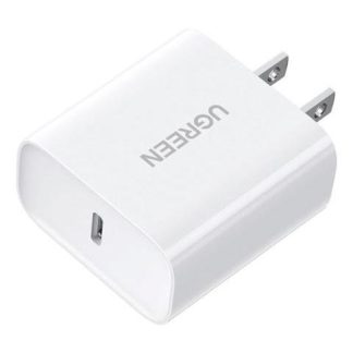 CARGADOR CARGA RAPIDA UGREEN 20 W PARA IPHONE COLOR BLANCO