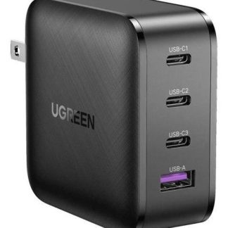 CARGADOR DE PARED UGREEN CARGA RAPIDA 65W 1X USB 3X USB C COLOR NEGRO