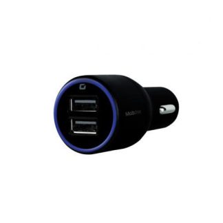 CARGADOR MOBIFREE CARGADOR DE COCHE 2 PUERTOS USB NEGRO AUTO CORRIENTE ALTERNA USB 2