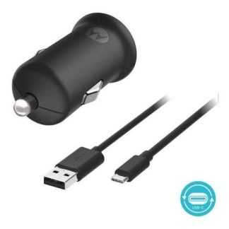 CARGADOR PARA AUTO MOTOROLA ORIGINAL TURBO POWER 18W TIPO C