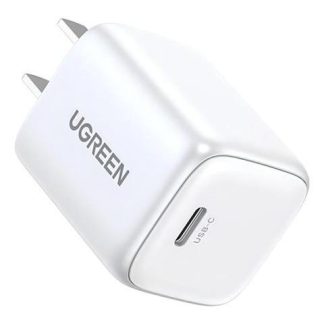 CARGADOR UGREEN NEXODE DE 30W USB-C QUICK CHARGE 4.0 COLOR BLANCO