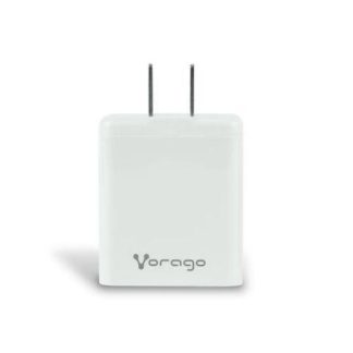 CARGADOR UNIVERSAL VORAGO QUICK CHARGE DOBLE ENTRADA USB-C - USB-A 20W BLANCO AU-350-WH