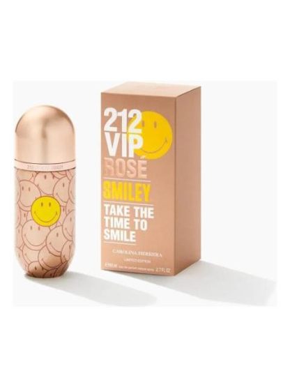 CAROLINA HERRERA 212 VIP ROSE SMILEY WOMEN 80ML EDP