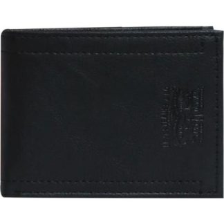 CARTERA BIFOLD HORIZONTAL CORTE SINTETICO NEGRO LEVIS STRAUSS