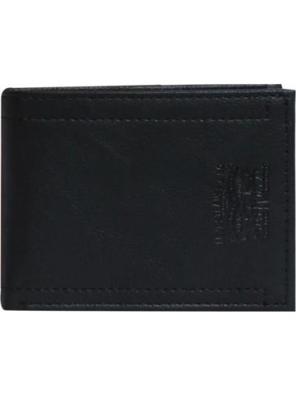 CARTERA BIFOLD HORIZONTAL CORTE SINTETICO NEGRO LEVIS STRAUSS