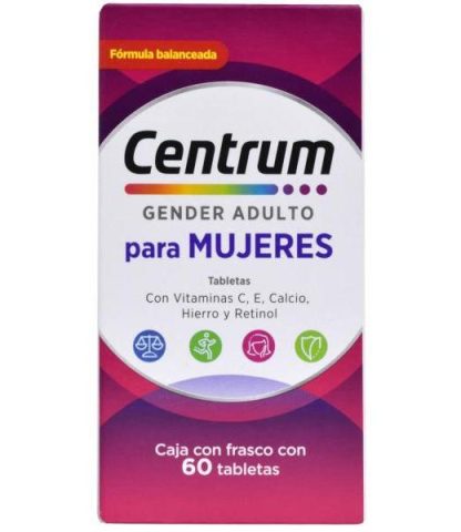 CENTRUM MULTIVITAMINICO GENDER MUJERES 60 TAB CENTRUM