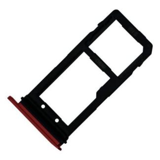 CHAROLA BANDEJA PORTA SIM CHIP HTC U11 UN SOLO SIM Y MEMORIA COLOR ROJO