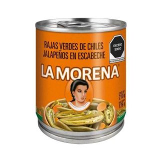 CHILES JALAPEÑOS RAJAS VERDES LA MORENA 210 GR
